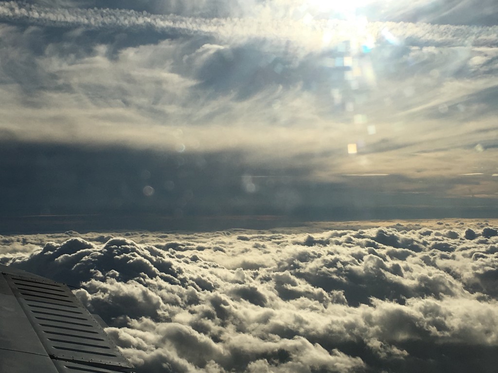 Airways on top of cloud layer